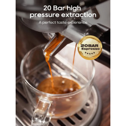 HIBREW 20Bar Espresso Maker: Adjustable Temp, Super Slim & Cappuccinos