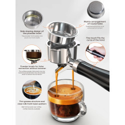 HIBREW 20Bar Espresso Maker: Adjustable Temp, Super Slim & Cappuccinos