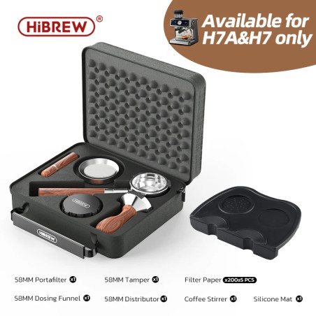 HIBREW H7A/H7 Espresso Pro: Bottomless Portafilter & Tamper