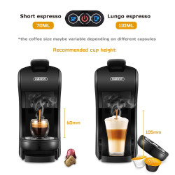 HIBREW Koffiezetapparaat: 19 Bar Druk, Warme & Koude Espresso