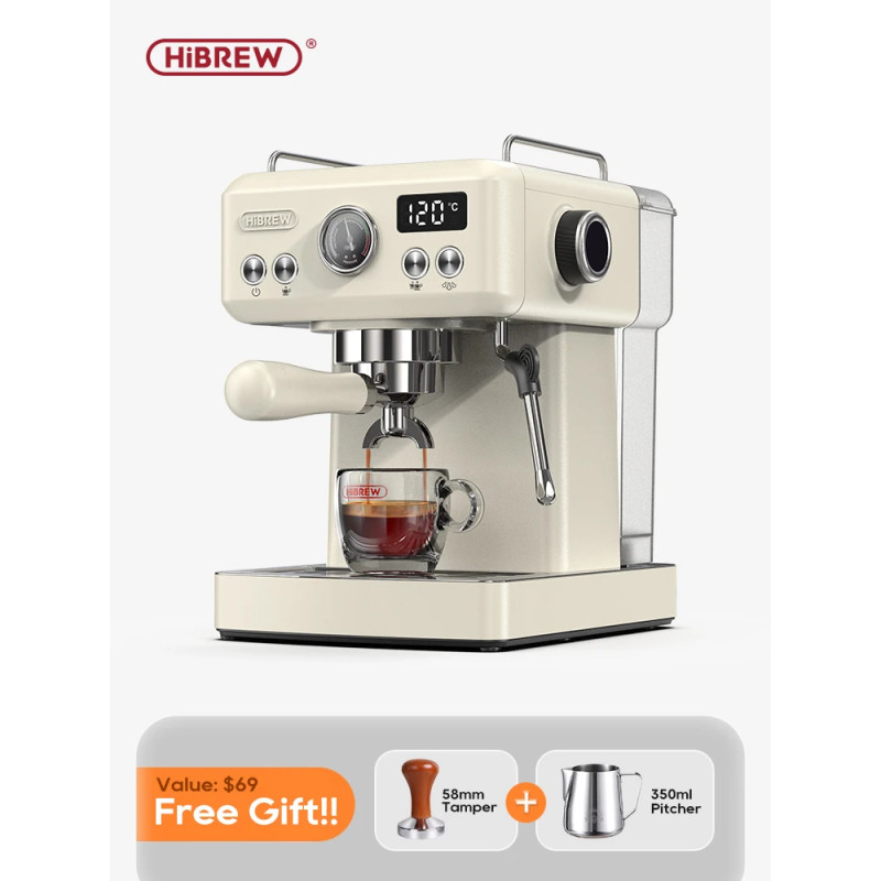 Espresso kávovar HIBREW 20 Bar: Craft Perfect Cappuccino a další
