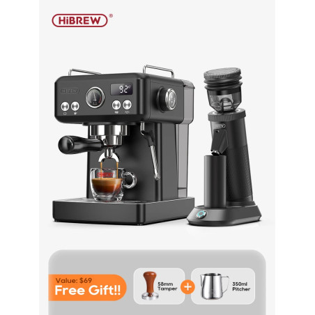 מכונת אספרסו HIBREW H10A: בקרת טמפ' ועוצמת קול מדויקת