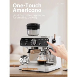 HIBREW Dual Boiler Espresso Maker – Vestavěný mlýnek a 30 šálků