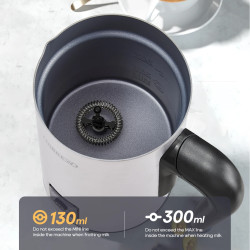 מקציף חלב HIBREW 4 ב-1: לאטה חמה וקרה, קצף קרמי