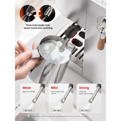 HIBREW Espresso Machine: 3 Temp Settings, 20 Bar Pressure