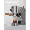 HIBREW Espresso Machine: 3 Temp Settings, 20 Bar Pressure