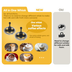 HIBREW Automatic Milk Frother for Latte & Cappuccino