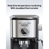HIBREW espresso automāts: 20 bāru spiediens, vizuāla temperatūras kontrole
