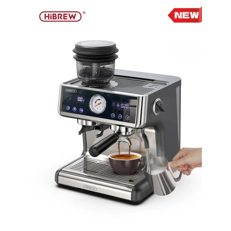 HIBREW Dual Boiler Espresso Machine: Barista-Grade Coffee