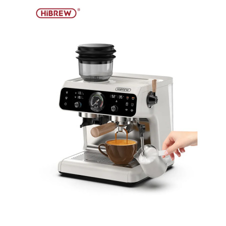 HIBREW Barista Pro: Dual Boiler Espresso, Built-In Grinder