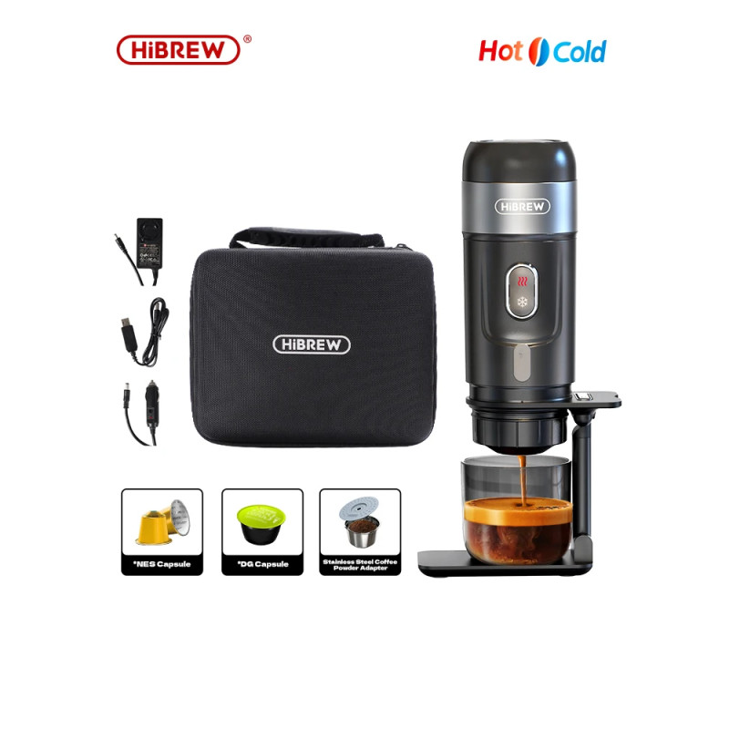 HIBREW Portable Espresso Maker: Car & Home Brewing