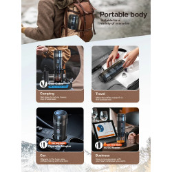 HIBREW Portable Espresso Maker: Car & Home Brewing