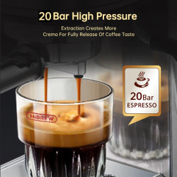 HIBREW Espresso & Cappuccino Machine - Compact, Powerful Brewing