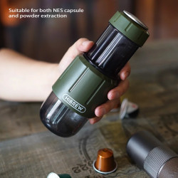 HIBREW 2-in-1 Espresso Maker: Hot/Cold, Capsules & Ground Coffee