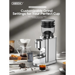 HIBREW Burr Mill Grinder: Perfect Espresso & Brew 48-Gear Precision