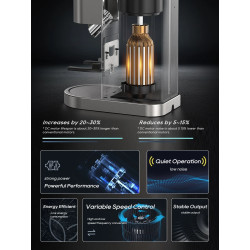 HIBREW Burr Mill Grinder: Perfect Espresso & Brew 48-Gear Precision