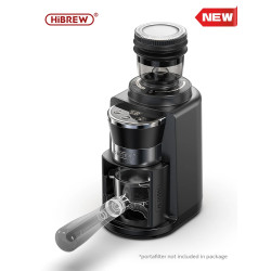 HIBREW Electric Coffee Grinder: 34 Gear Precision & Bean Storage