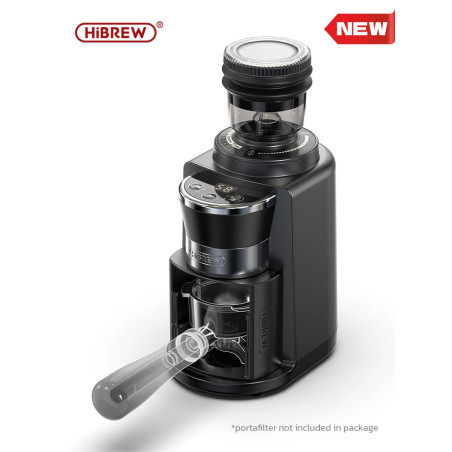 HIBREW Electric Coffee Grinder: 34 Gear Precision & Bean Storage